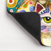 Coole abstrakte Katzen Mousepad (Ecke)