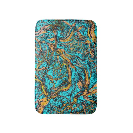 COOLE Abstrakte Kunst Badematte (Vorderseite Vertikal)