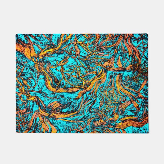 COOLE Abstrakte Kunst Fußmatte (Vorderseite)