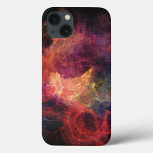 Coole Abstrakte Kunst Schwarzes Orange Case-Mate iPhone Hülle
