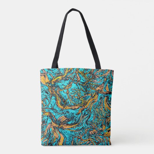 COOLE Abstrakte Kunst Tasche (Rückseite)