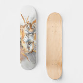 Coole Abstrakte Kunst & Tiger Skateboard (Vorderseite)