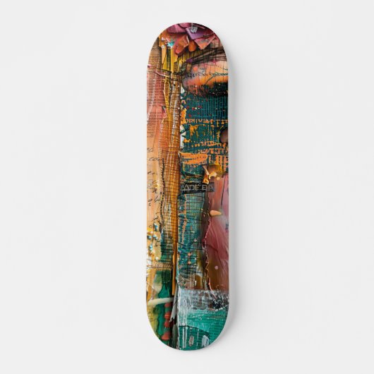 Coole Abstrakte Kunst von Funky Skateboard (Vorne)