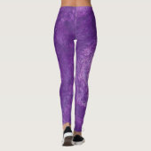 Coole Abstrakte Lila und Lavendel Blendet Leggings (Rückseite)