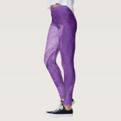 Coole Abstrakte Lila und Lavendel Blendet Leggings (Links)