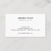 Coole Abstrakte mehrfarbige Aquarellfarben II Visitenkarte (Rückseite)