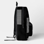 Coole Abstrakte Monogramm Bedruckter Rucksack (Links)