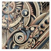 Coole abstrakte Musterliebhaber Fliese (Vorderseite)