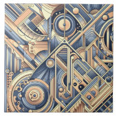 Coole abstrakte Musterliebhaber Fliese (Vorderseite)