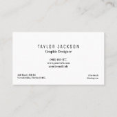 Coole Abstrakte Mustermonogramm-Initialen Visitenkarte (Rückseite)