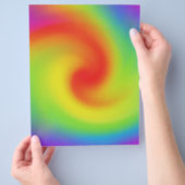 Coole Abstrakte Regenbogenkunst Flyer (Hand)