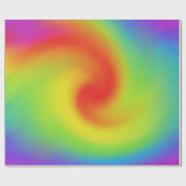 Coole Abstrakte Regenbogenkunst Geschenkpapier (Flach)