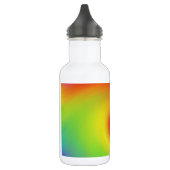 Coole Abstrakte Regenbogenkunst Trinkflasche (Links)