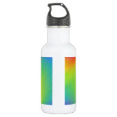 Coole Abstrakte Regenbogenkunst Trinkflasche (Rückseite)