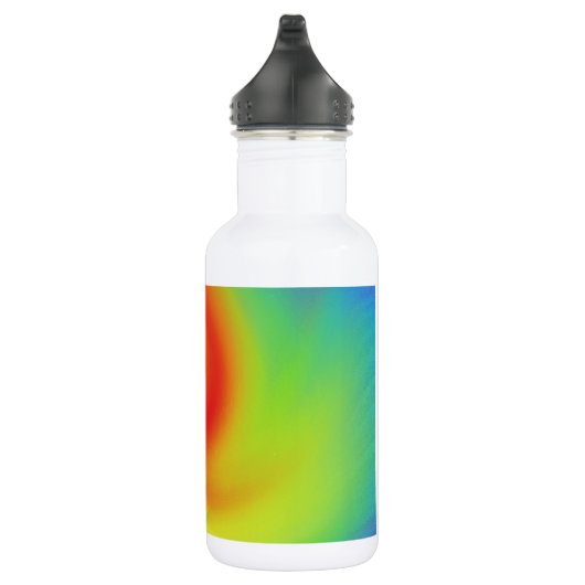 Coole Abstrakte Regenbogenkunst Trinkflasche (Rechts)