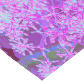 Coole Abstrakte Retro-Natur in heißrosa und Lila Kurzer Tischläufer (Ecke)