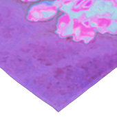 Coole Abstrakte Retro-Natur in heißrosa und Lila Tischdecke (Schrägansicht)