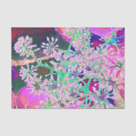 Coole Abstrakte Retro-Natur in Rosa und Kalkgrün Seidenpapier