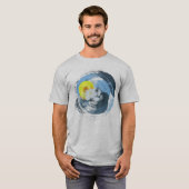 Coole Abstrakte Sonne und Wolken T-Shirt (Vorne ganz)