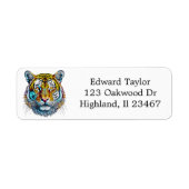 Coole Abstrakte Tigerfront (Vorne)