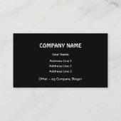 Coole Abstrakte Visitenkarte (Rückseite)