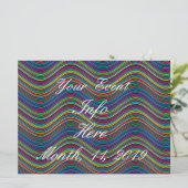 Coole Abstrakte Wavy Line Art Thunder_Cove (Stehend Vorderseite)