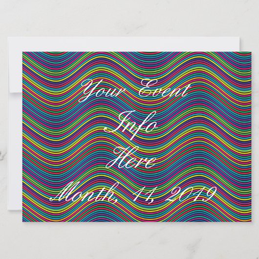 Coole Abstrakte Wavy Line Art Thunder_Cove (Vorderseite)