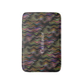 Coole Abstrakte Wavy Line Art Thunder_Cove Badematte (Vorderseite Vertikal)