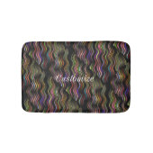 Coole Abstrakte Wavy Line Art Thunder_Cove Badematte (Vorderseite)