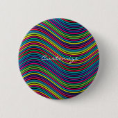 Coole Abstrakte Wavy Line Art Thunder_Cove Button (Vorderseite)