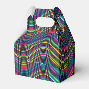 Coole Abstrakte Wavy Line Art Thunder_Cove Geschenkschachtel