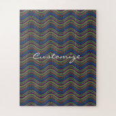 Coole Abstrakte Wavy Line Art Thunder_Cove Puzzle (Vertikal)