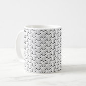 Coole, Abstrakte, Y Shaped Cubes Kaffeetasse (Vorderseite Links)