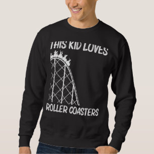 Coole Achterbahn für Kinder Jungen Vergnügungspark Sweatshirt