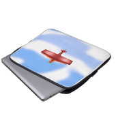 Coole Adventurous Flying Red Flugzeug Electronics Laptopschutzhülle (Vorne Knopf)