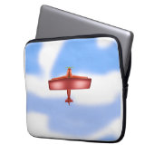 Coole Adventurous Flying Red Flugzeug Electronics Laptopschutzhülle (Vorderseite Links)