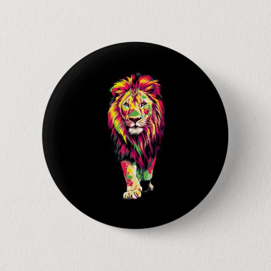 Coole Afrika-Designs für Männer Frauen Afrozentris Button (Vorderseite)