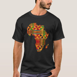 Coole Afrika Karte Kente Tuch für Männer Frauen Af T-Shirt