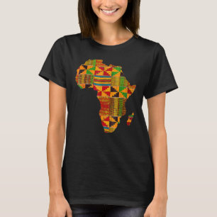 Coole Afrika Karte Kente Tuch für Männer Frauen Af T-Shirt