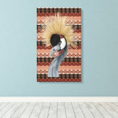 coole afrikanische Vogelkunst Leinwanddruck (Insitu (Holzboden))