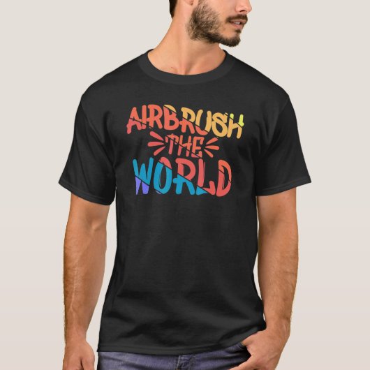 Coole Airbrush - die Vintage Graffiti-Airbrush T-Shirt (Vorderseite)