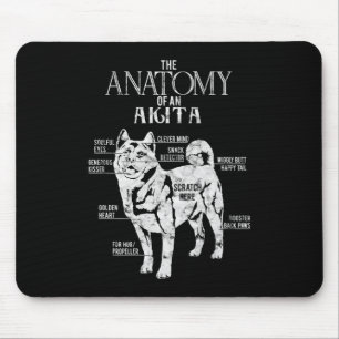 Coole Akita Anatomie Clos gibt Hundeliebhaber Mousepad