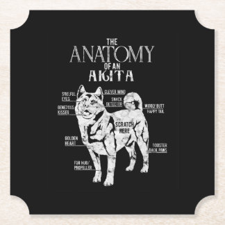 Coole Akita Anatomy Clos Geschenke Hunde Liebhaber Untersetzer