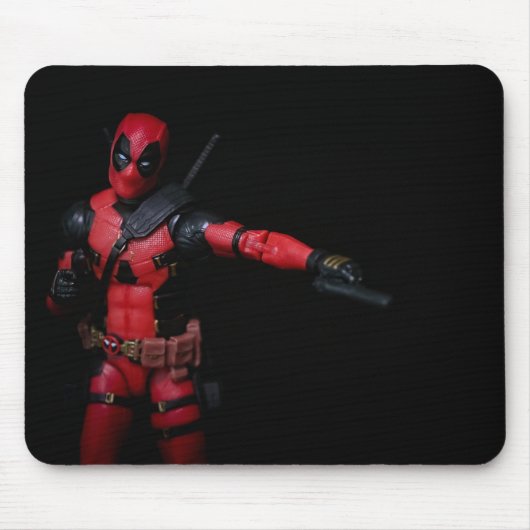 Coole Aktionsfigur Superheld Mousepad (Vorne)