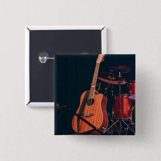 Coole akustische Gitarre Button (Vorne & Hinten)