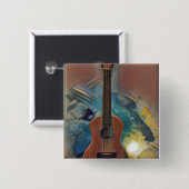 Coole akustische Gitarre Button (Vorne & Hinten)