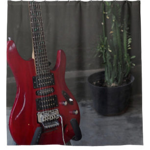 Coole akustische Gitarre Duschvorhang