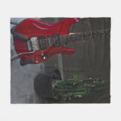 Coole akustische Gitarre Fleecedecke (Vorderseite (Horizontal))