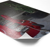 Coole akustische Gitarre Fotodruck (Ecke)