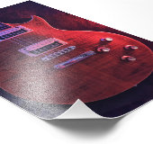 Coole akustische Gitarre Fotodruck (Ecke)